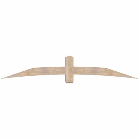 Ekena Millwork Bellingham Smooth Timber Gable Bracket, Douglas Fir, 96"W x 16"H x 5 1/2"D x 5 1/2"F, 4/12 Pitch GBW096X16X0606BEL00SDF